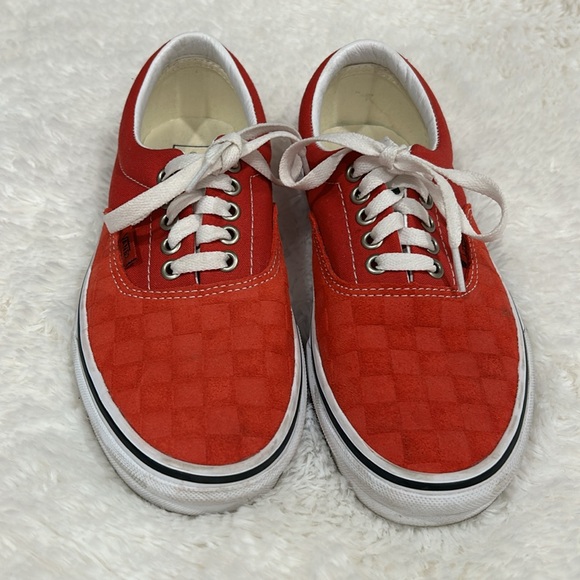 VANS RED AUTHENTIC SKATE SHOES - Picture 2 of 3